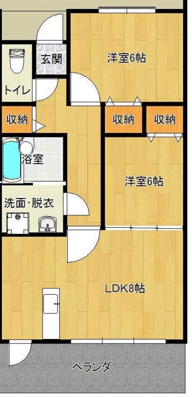 AB号室（TAKEHAⅢ間取り図）